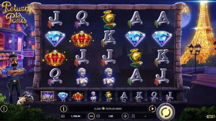 Return to Paris slot screenshot 1