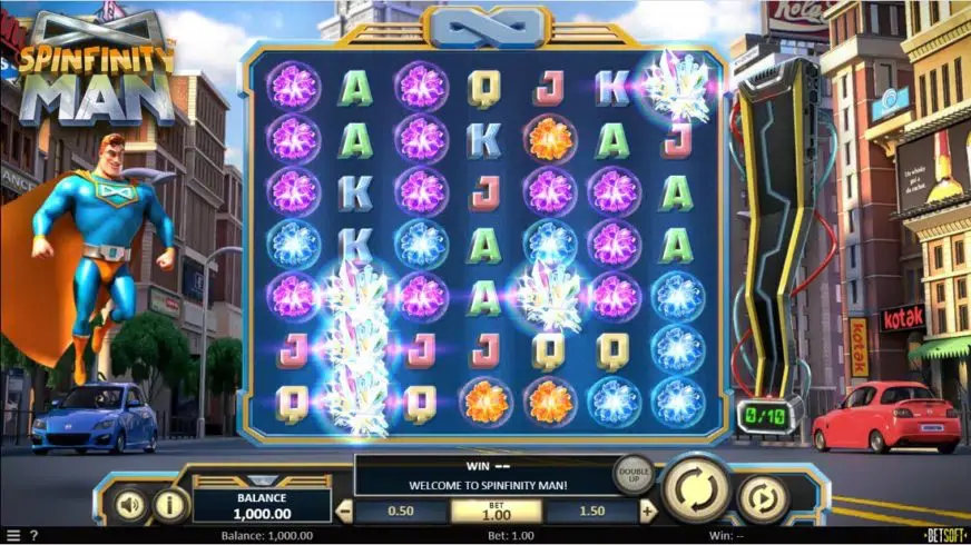 Spinfinity Man slot screenshot 