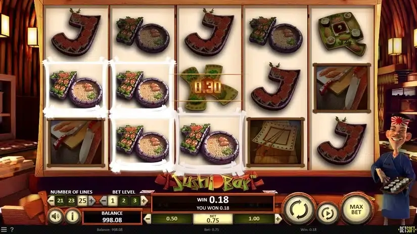 Sushi Bar slot screenshot 2