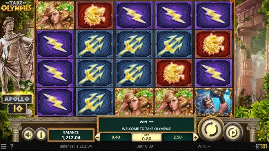 Take Olympus slot screenshot 