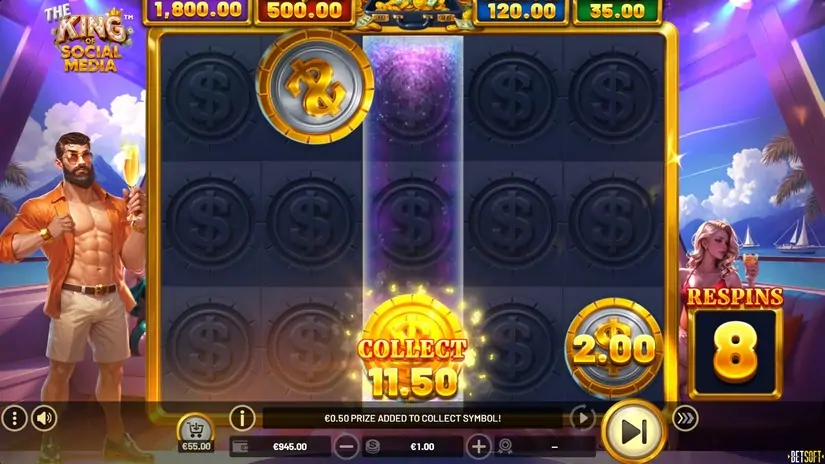 The King of Social Media slot screenshot 3