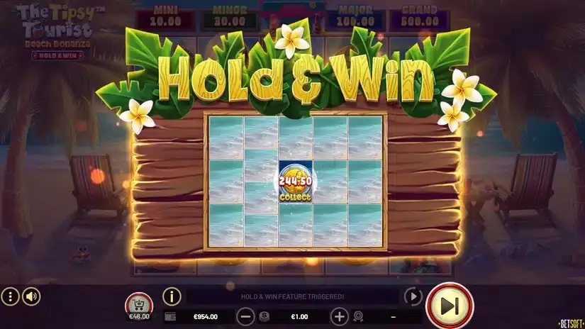 The Tipsy Tourist: Beach Bonanza – Hold & Win slot screenshot 3