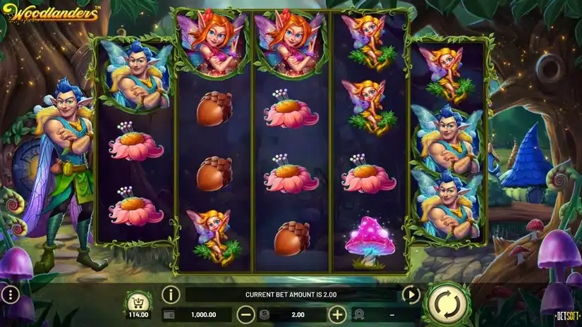 Woodlanders slot screenshot 