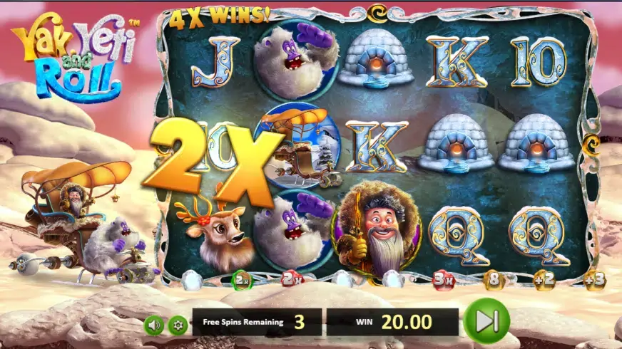 Yak Yeti and Roll slot screenshot 4