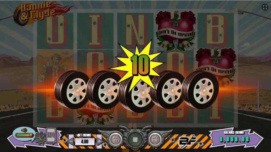 Bonnie & Clyde slot screenshot 4