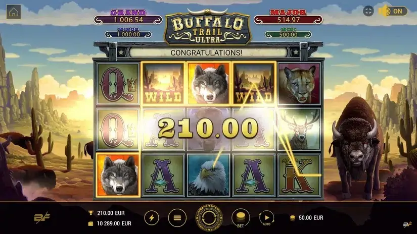 Buffalo Trail Ultra slot screenshot 3