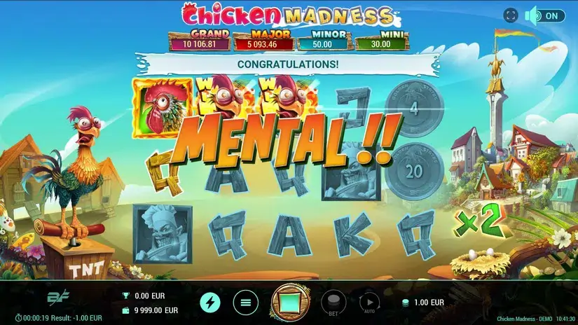 Chicken Madness slot screenshot 3