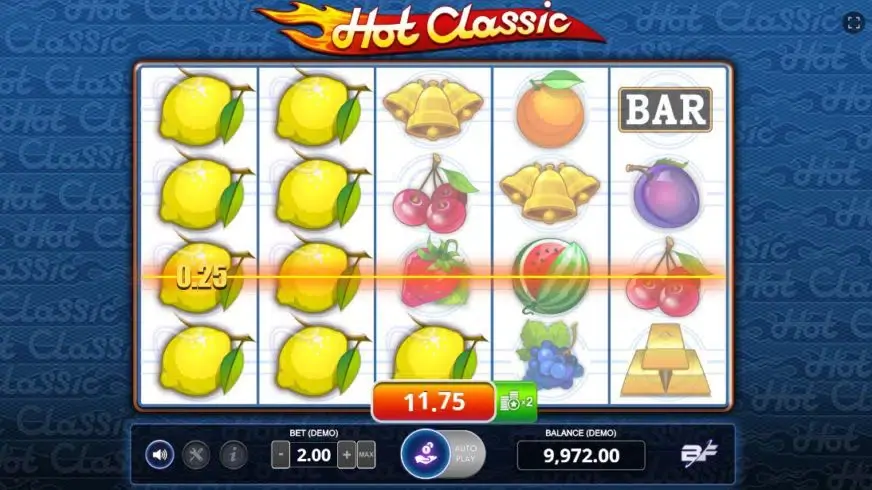 Hot Classic slot screenshot 2