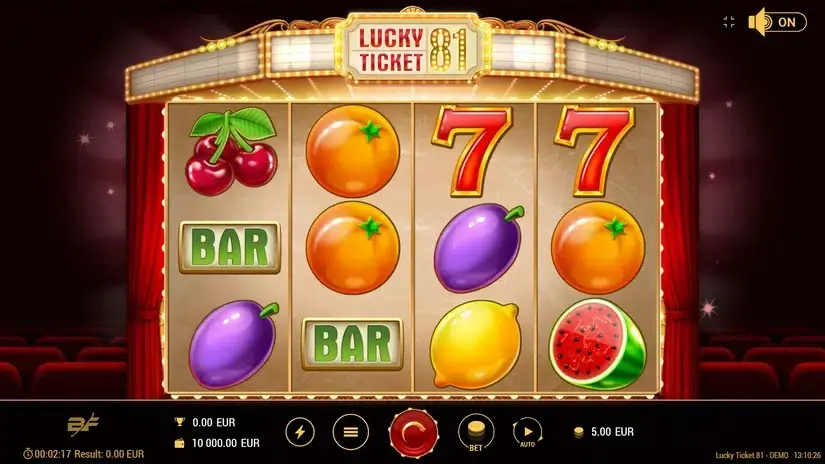 Lucky Ticket 81 slot screenshot 1