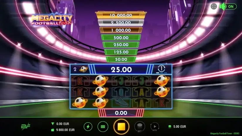Megacity Football Fever slot screenshot 3