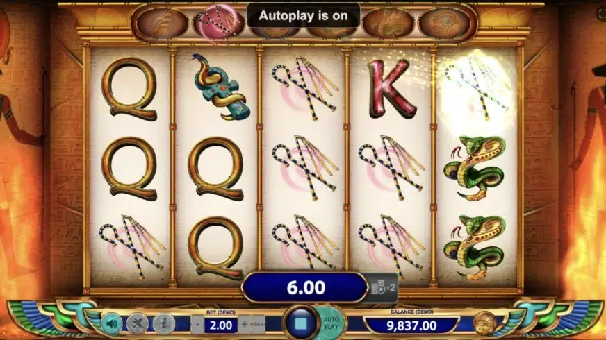 Ramses Rising slot screenshot