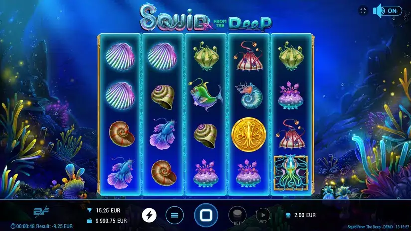 Squid From The Deep slot screenshot 5
