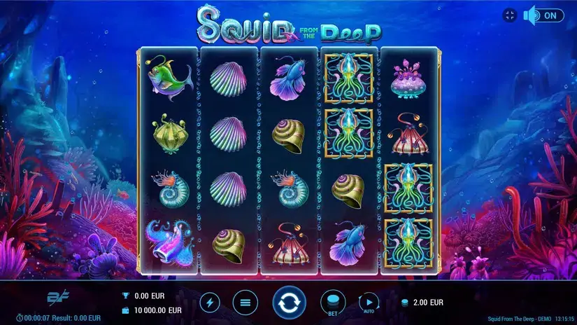 Squid From The Deep slot screenshot 1