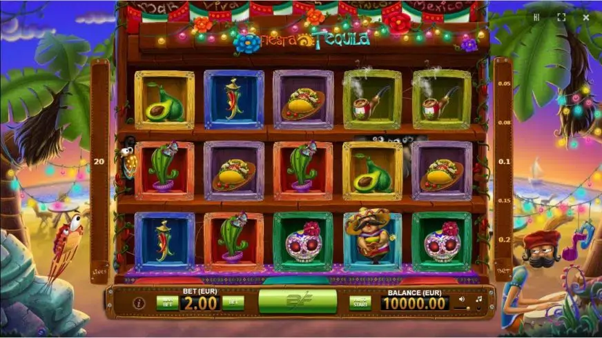 Tequila Fiesta slot screenshot 1