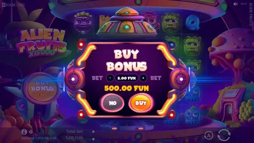 Alien Fruits slot screenshot 2