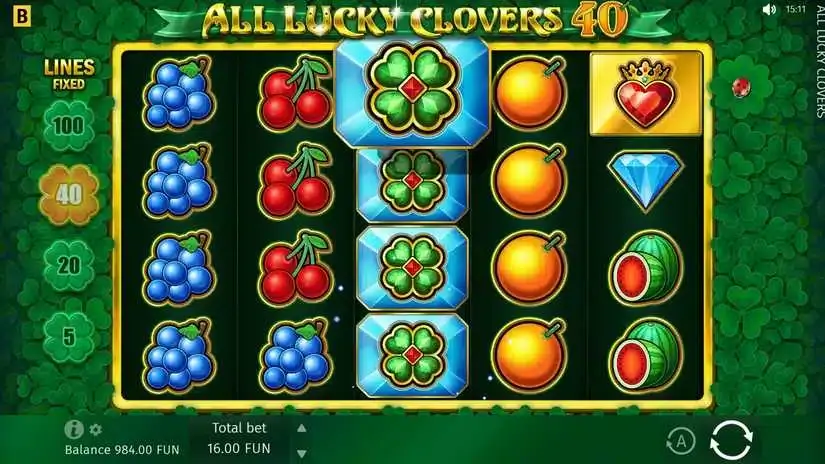 All Lucky Clover 40 slot screenshot 4