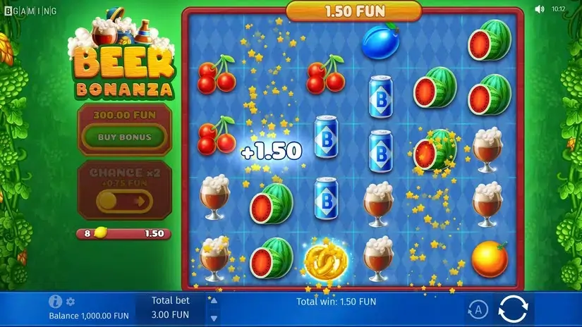 Beer Bonanza slot screenshot 2