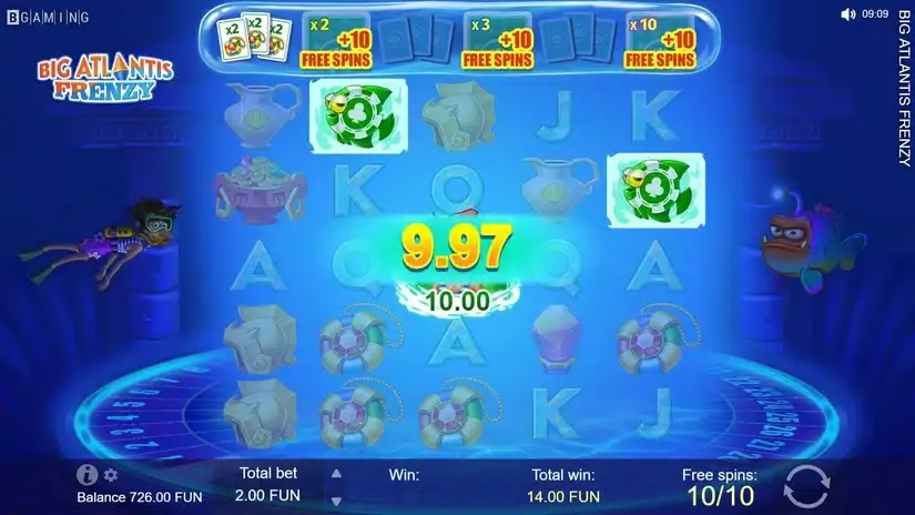 Big Atlantis Frenzy slot screenshot