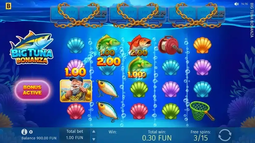 Big Tuna Bonanza slot screenshot 2