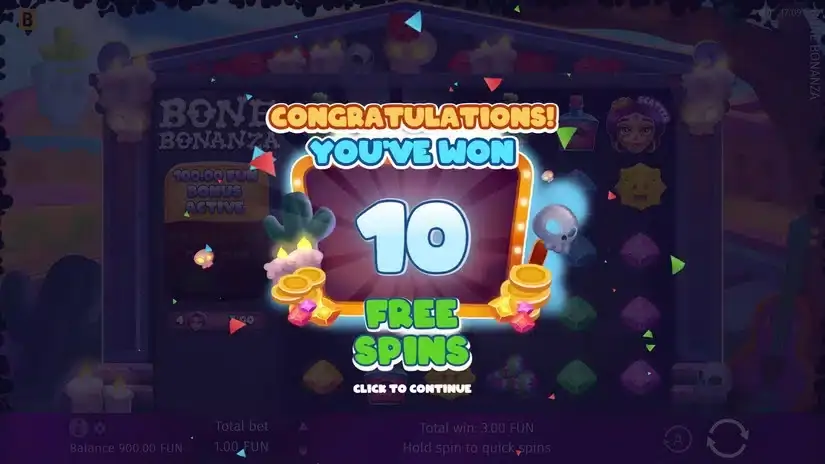 Bone Bonanza slot screenshot 3