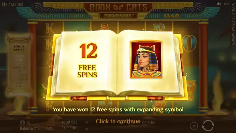 Book of Cats MEGAWAYS slot screenshot 5