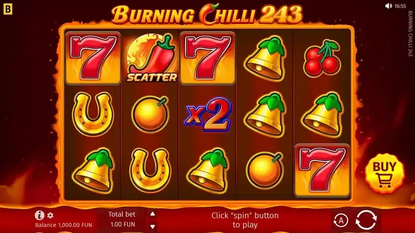 Burning Chilli 243 slot screenshot 