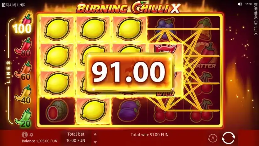 Burning Chilli X slot screenshot 