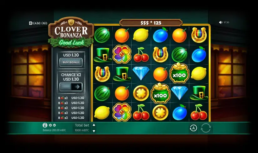 Clover Bonanza slot screenshot 2