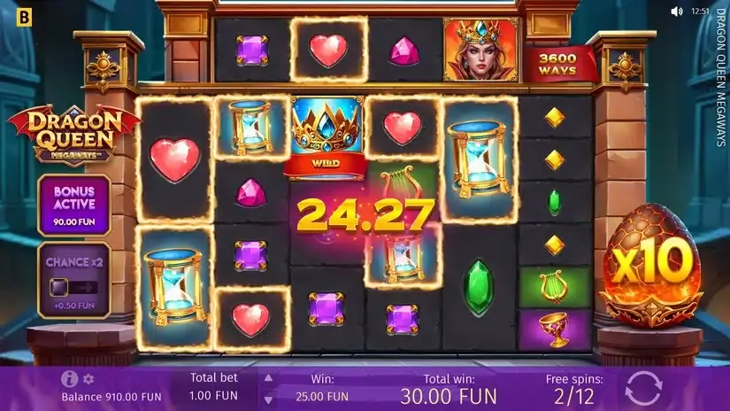 Dragon Queen MEGAWAYS slot screenshot 4
