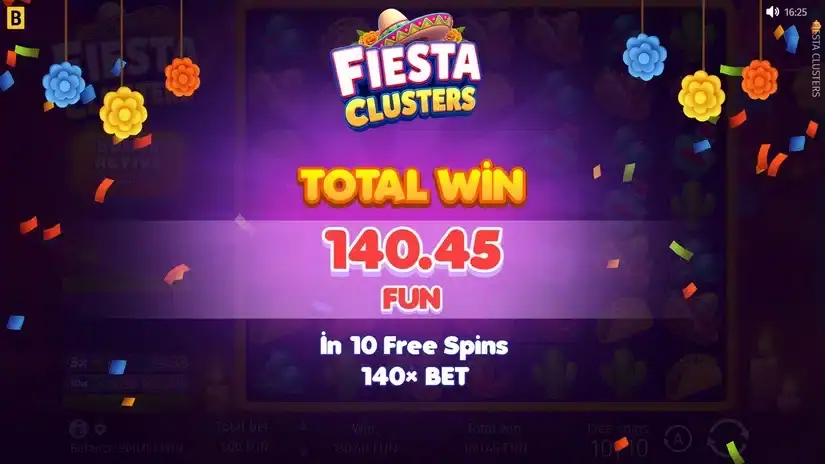 Fiesta Clusters slot screenshot