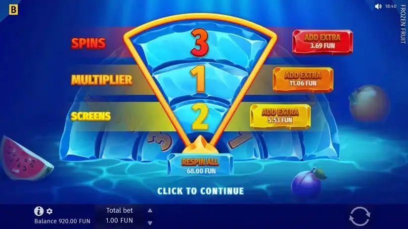 Frozen Fruit slot screenshot 3