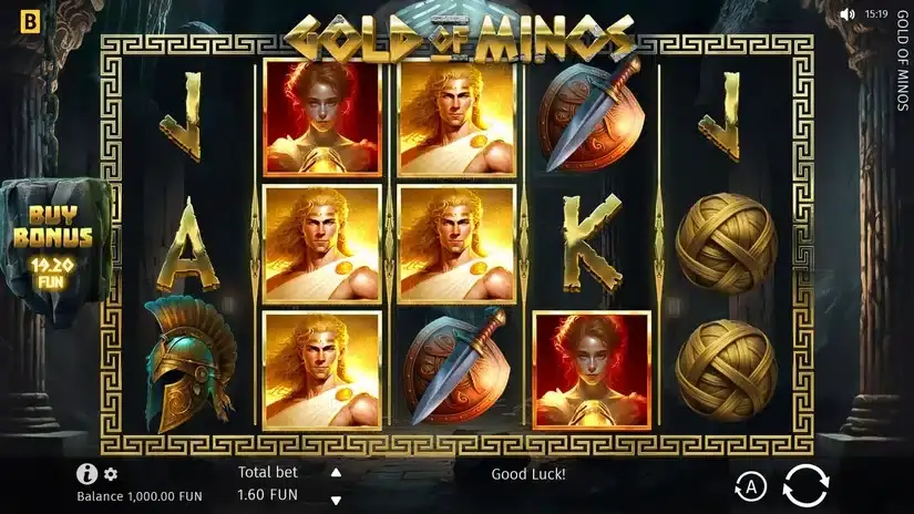 Gold Of Minos slot screenshot 