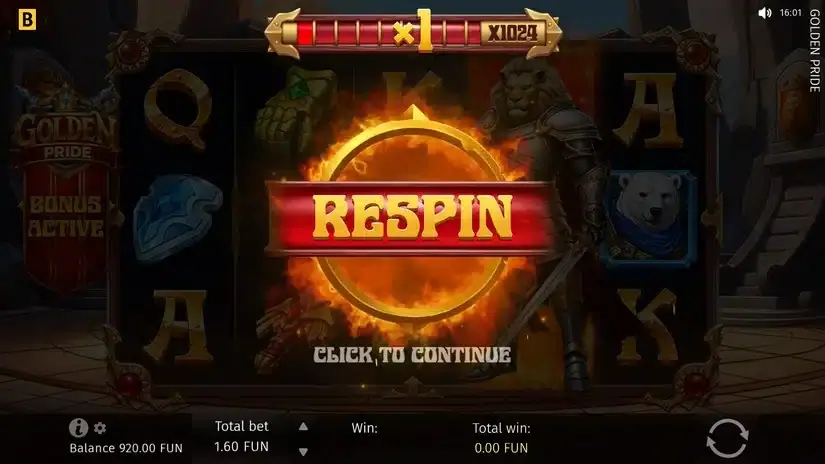 Golden Pride slot screenshot 3