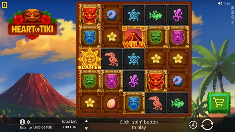 Heart of Tiki slot screenshot 1
