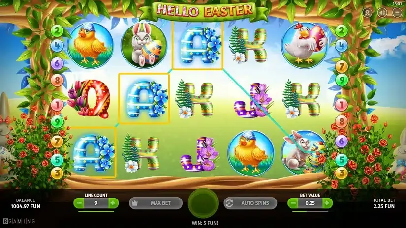 Hello Easter slot screenshot 2