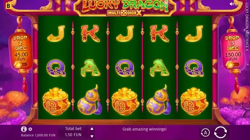 Lucky Dragon Multidice X slot screenshot 
