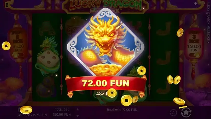 Lucky Dragon Multidice X slot screenshot 