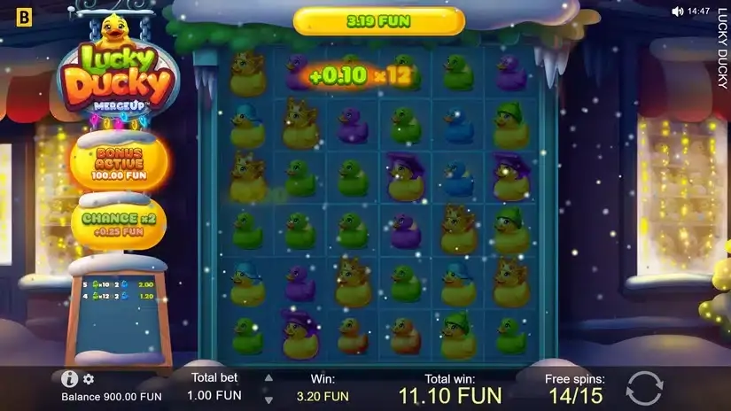 Lucky Ducky X-mas slot screenshot 