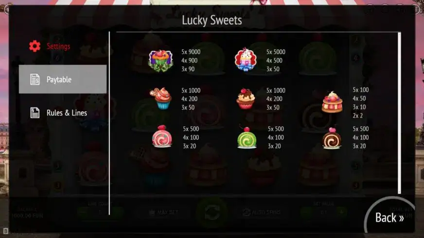 Lucky Sweets slot screenshot 2