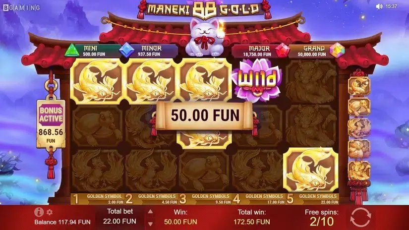 Maneki 88 Gold slot screenshot 5