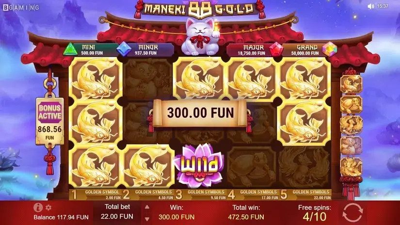 Maneki 88 Gold slot screenshot 6