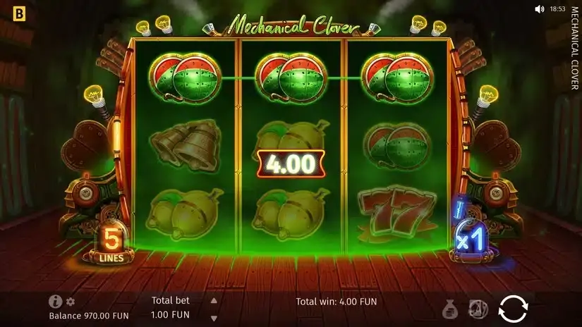 Mechanical Clover slot screenshot 3