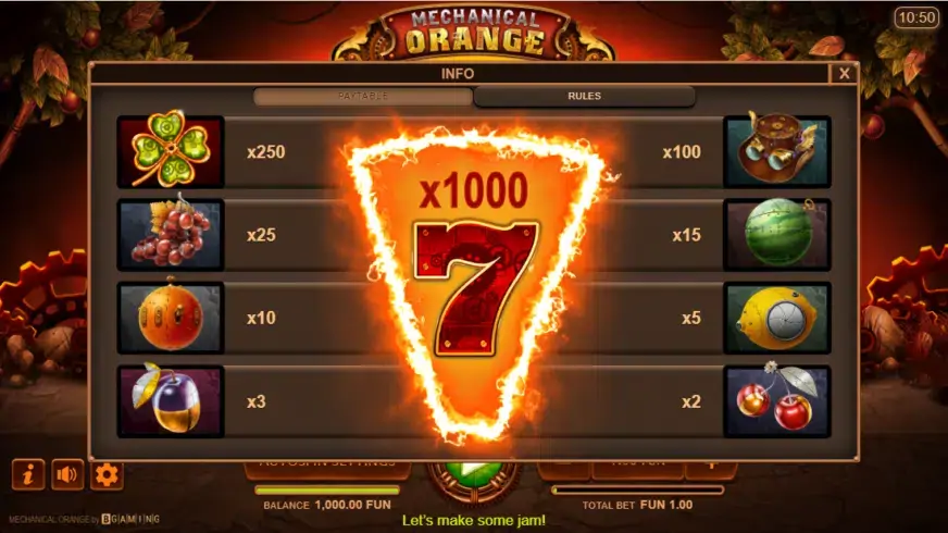 Mechanical Orange slot screenshot 2