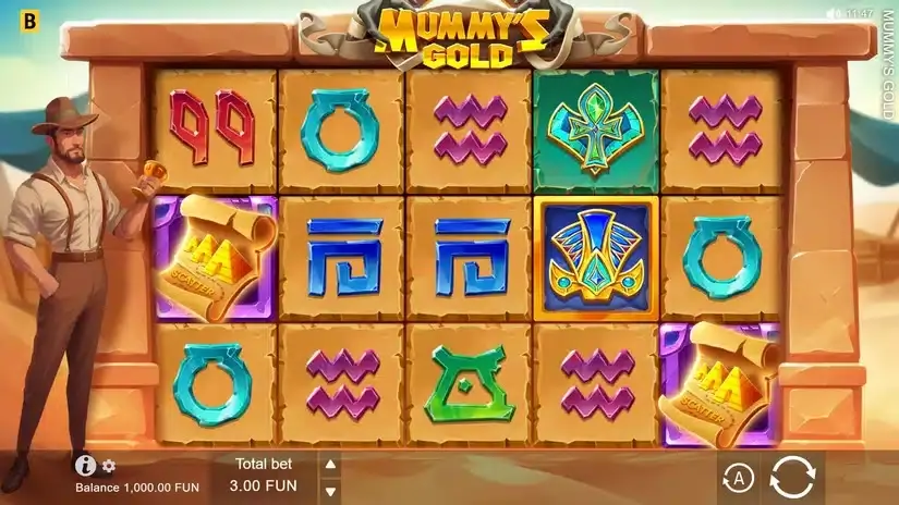 Mummy’s Gold slot screenshot 
