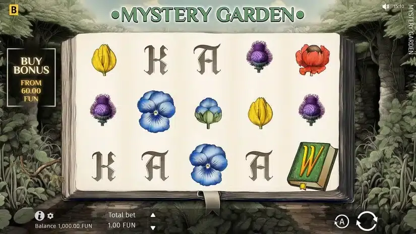 Mystery Garden slot screenshot 