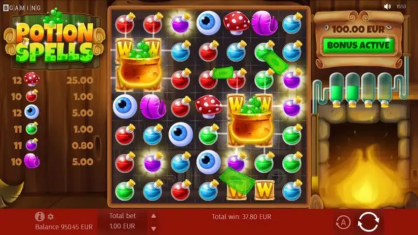 Potion Spells slot screenshot 