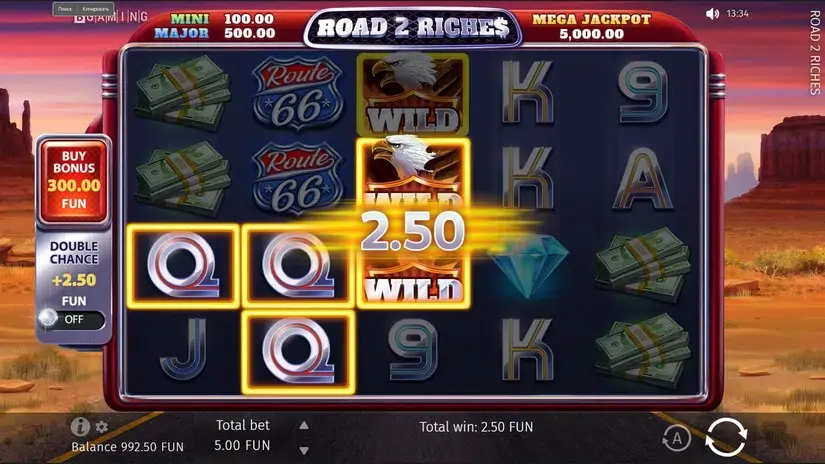 Road 2 Riches slot screenshot 2