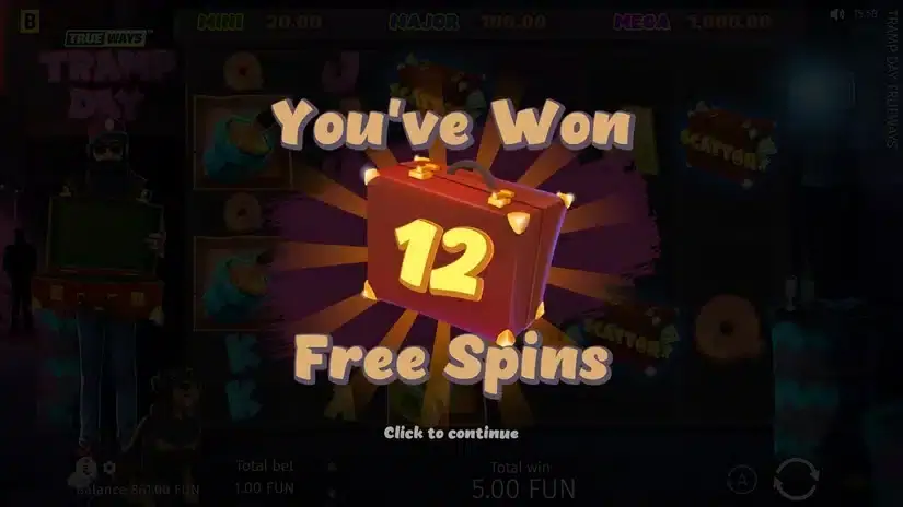 Tramp Day TRUEWAYS slot screenshot 5