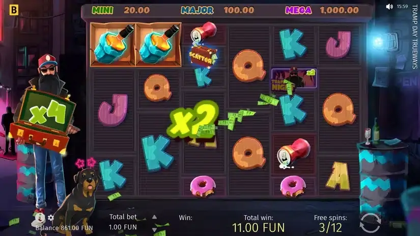 Tramp Day TRUEWAYS slot screenshot 