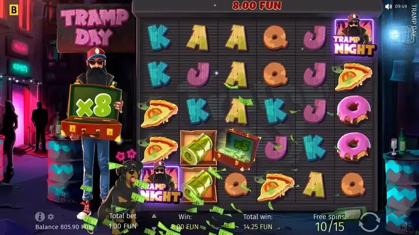 Tramp Day slot screenshot 